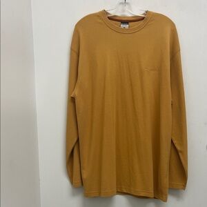 Columbia Men's Long-Sleeve Crew Tee - Mustard Gold